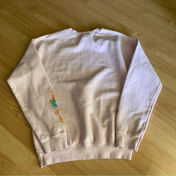 PacSun LA Pink Floral Crewneck Sweatshirt Women’s Small - Picture 6 of 6